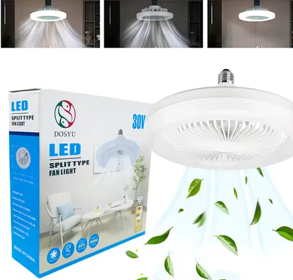 Lampara Ventilador DY-FL04 giratorio/aroma