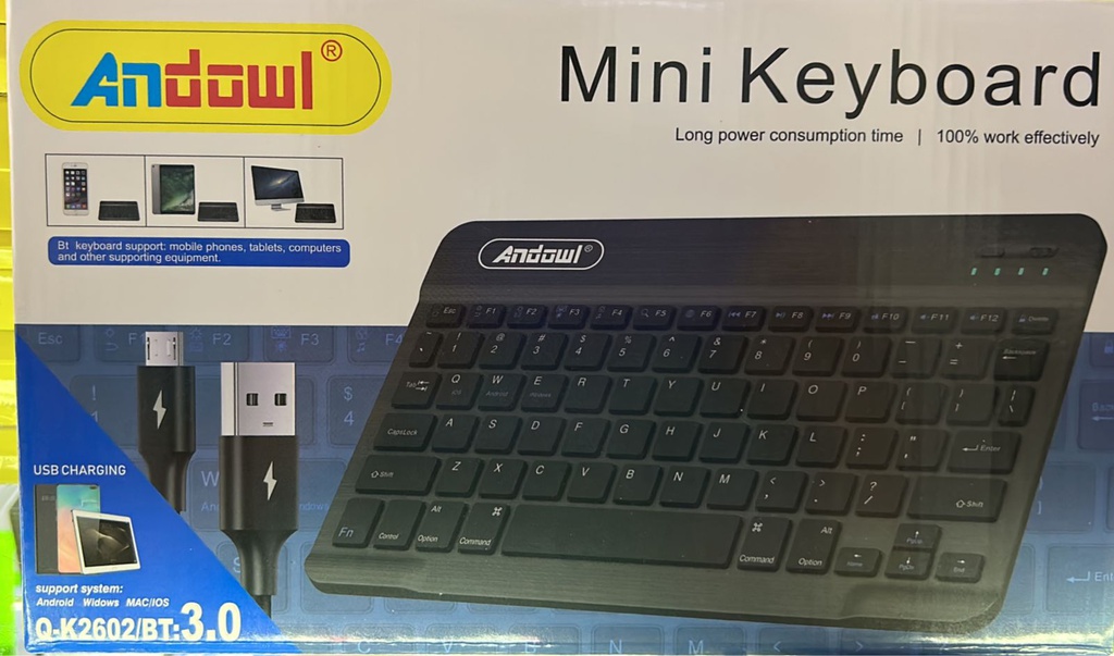 Teclado Bluetooth Andowl Q-K2602