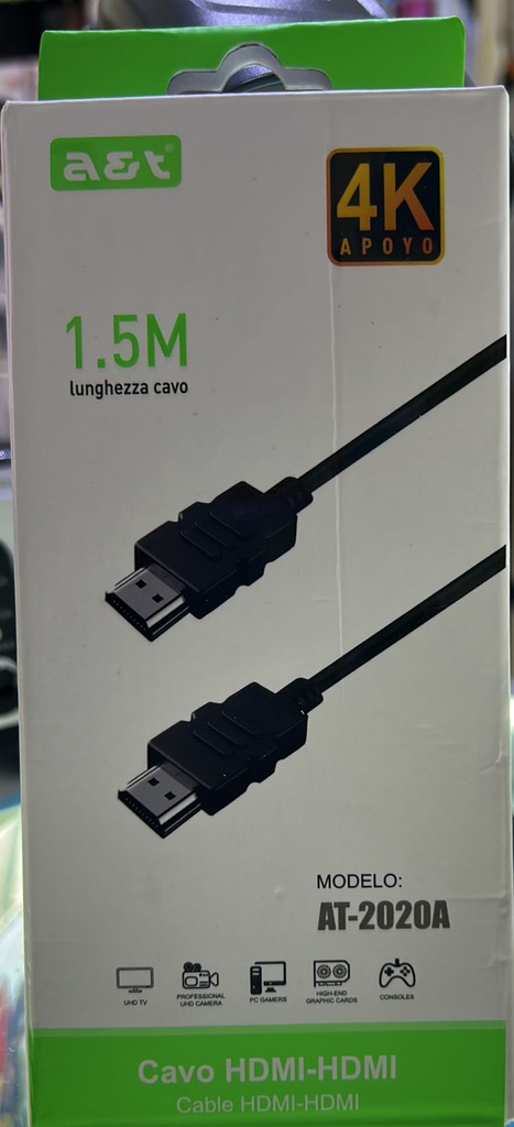 Cable HDMI-HDMI 1.5M AT-2020A