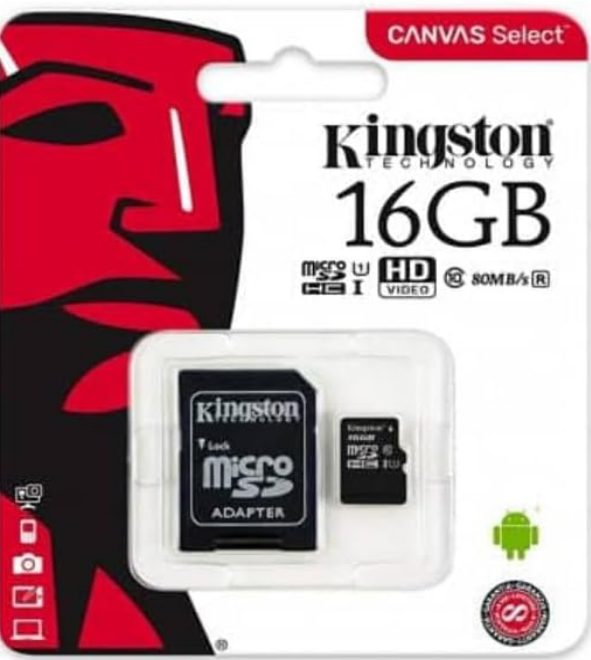 Memoria Micro SD 16gb Kingston SDC10G2/16GB