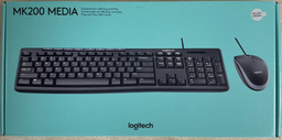 Kit Teclado+Mouse alambrico Logitech MK200