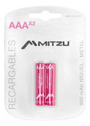 AMITZU Pilas recargables AAAx2