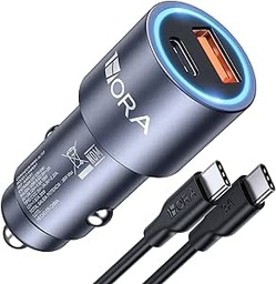 Cargador TURBO GAR241 para auto con cable tipo C3A